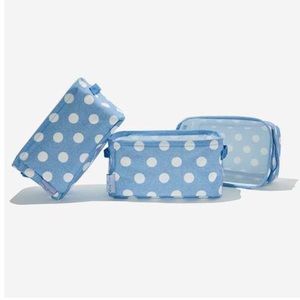 Steel Mill & Co. Blue & White Polka Dot Stacking Storage Bins